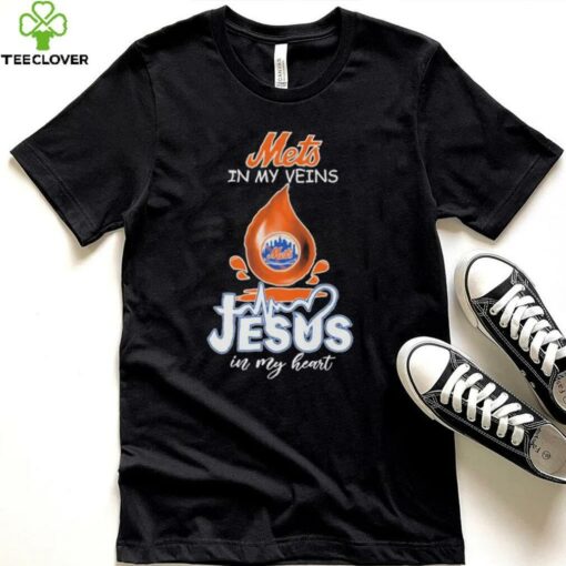 Official New York Mets In My Veins Jesus In My Heart T shirts