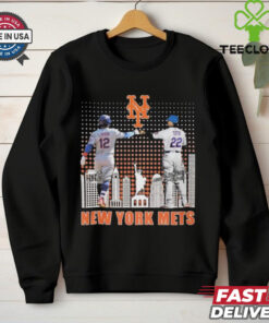 **Official New York Mets Lindor Soto The Man The Myth The Legends 2025 T-shirt** – This shirt celebrates the legendary status of Francisco Lindor and Juan Soto as key figures for the New York Mets. Featuring bold graphics that highlight their contributions to the team, this design is a must-have for Mets fans. With 