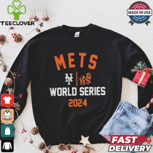 Official New York Mets Nike 2024 World Series Arched Lockup Shirt