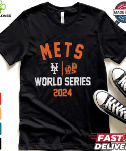 Official New York Mets Nike 2024 World Series Arched Lockup Shirt