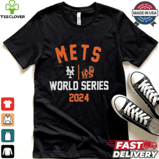 Official New York Mets Nike 2024 World Series Arched Lockup Shirt