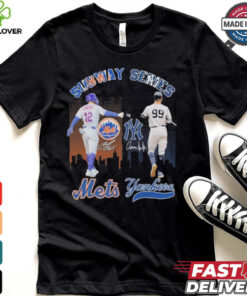 Official New York Mets x New York Yankees Signature Unisex T Shirt