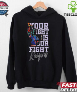 Official New York Rangers Hockey Fights Cancer Your Fight is Our Fight Shirt