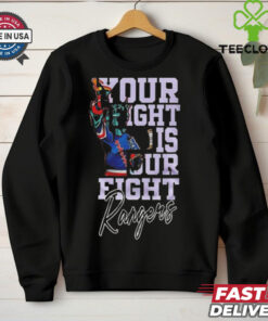 Official New York Rangers Hockey Fights Cancer Your Fight is Our Fight Shirt