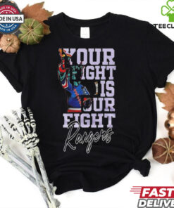 Official New York Rangers Hockey Fights Cancer Your Fight is Our Fight Shirt