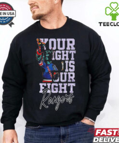 Official New York Rangers Hockey Fights Cancer Your Fight is Our Fight Shirt