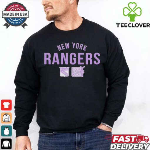 Official New York Rangers Richmond Resilient Hockey Fights Cancer Shirt