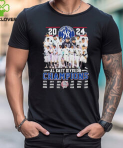 Official New York Yankees Baseball Team 2024 AL East Champions Shirt