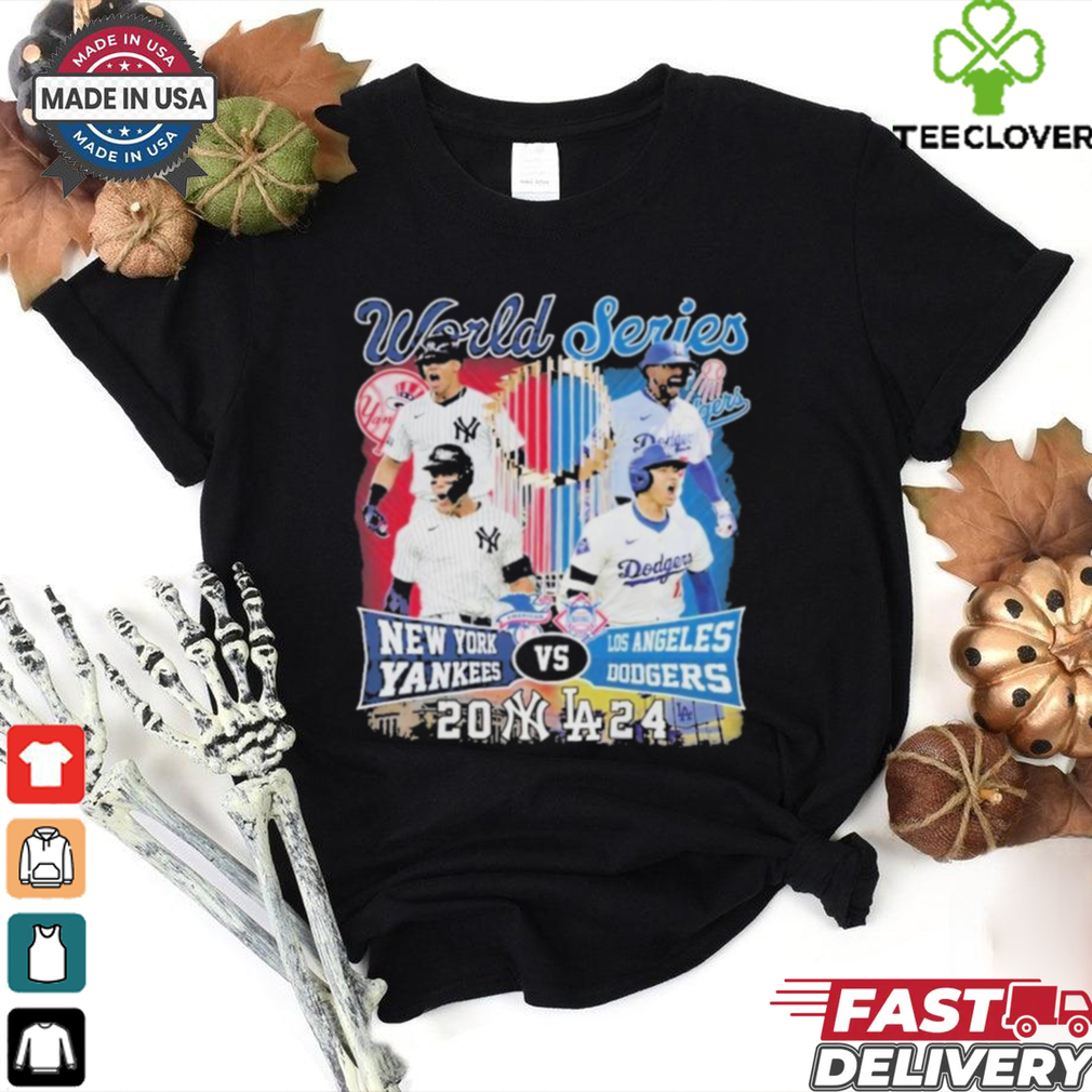Official New York Yankees Los Angeles Dodgers World Series 2024 T Shirt Official New York Yankees Los Angeles Dodgers World Series 2024 T Shirt