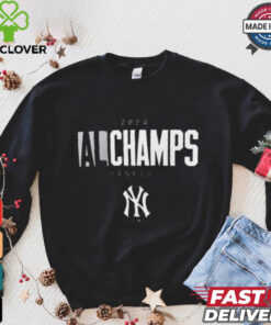 Official New York Yankees MLB Baseball 2024 American League Champions Logo t shirt