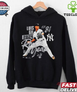 Official New York Yankees MLB Luis Gil 2024 American League Rookie Of The Year t shirt