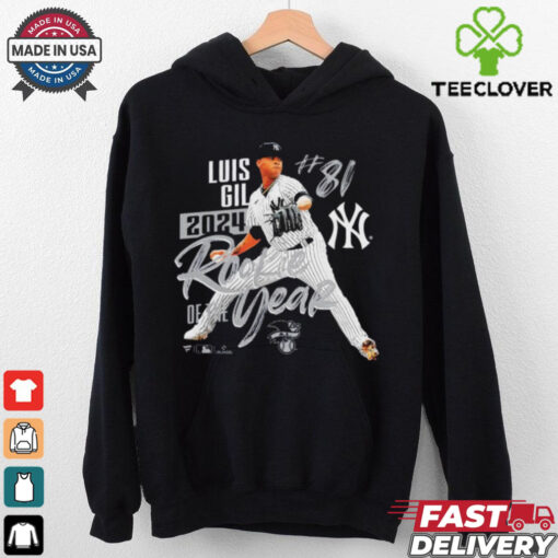 Official New York Yankees MLB Luis Gil 2024 American League Rookie Of The Year t shirt