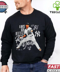 Official New York Yankees MLB Luis Gil 2024 American League Rookie Of The Year t shirt