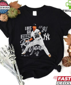 Official New York Yankees MLB Luis Gil 2024 American League Rookie Of The Year t shirt