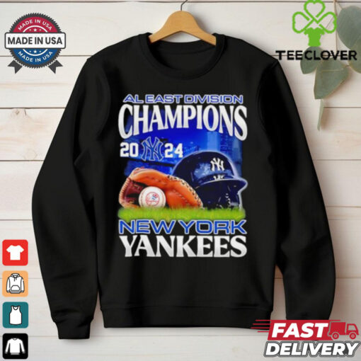 Official New York Yankees NL East Champions we own the ear helmet hoodie, sweater, longsleeve, shirt v-neck, t-shirt