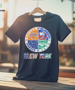 Official New York Yankees New York Jets NY Islanders NY Knicks Sports City Fan Proud T Shirt
