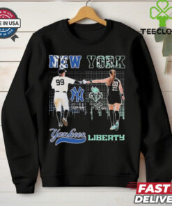 Official New York Yankees New York Liberty Pride Of New Yorker T Shirt