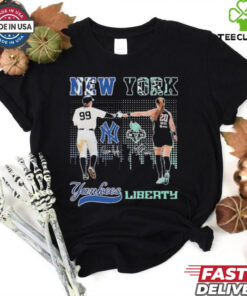 Official New York Yankees New York Liberty Pride Of New Yorker T Shirt