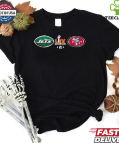 Official New York Yankees Vs San Francisco 49ers Super Bowl LIX Fox NFL t shirt