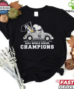 Official New York Yankees x Snoopy 2024 World Series Champions T Shirt 2 Official New York Yankees x Snoopy 2024 World Series Champions T Shirt