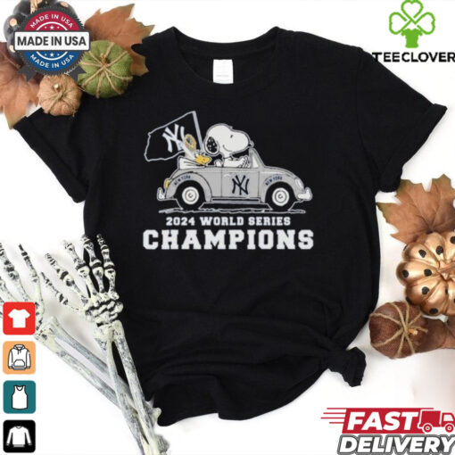 Official New York Yankees x Snoopy 2024 World Series Champions T Shirt