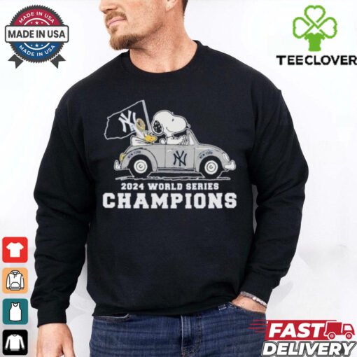 Official New York Yankees x Snoopy 2024 World Series Champions T Shirt