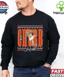Official Nick Chubb Field Run Cleveland Browns signature Fan Favorite shirt