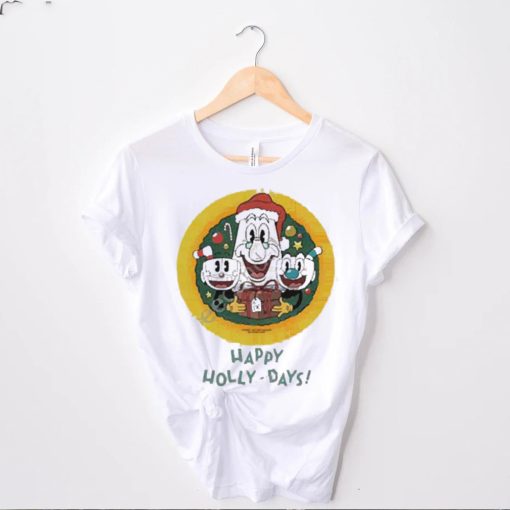 Official Nicklauerart Happy Holly Days The Cuphead Show 2022 Shirt