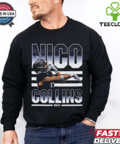 Official Nico Collins Houston Texans NFL Football 2024 Dance Painting t shirt