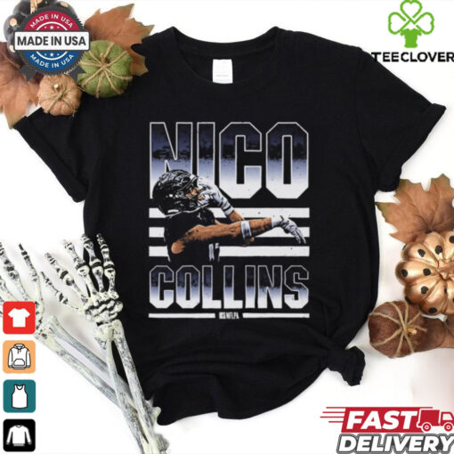 Official Nico Collins Houston Texans NFL Football 2024 Dance Painting t shirt