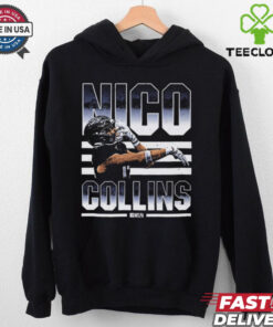 Official Nico Collins Houston Texans NFL Football 2024 Dance Painting t shirt