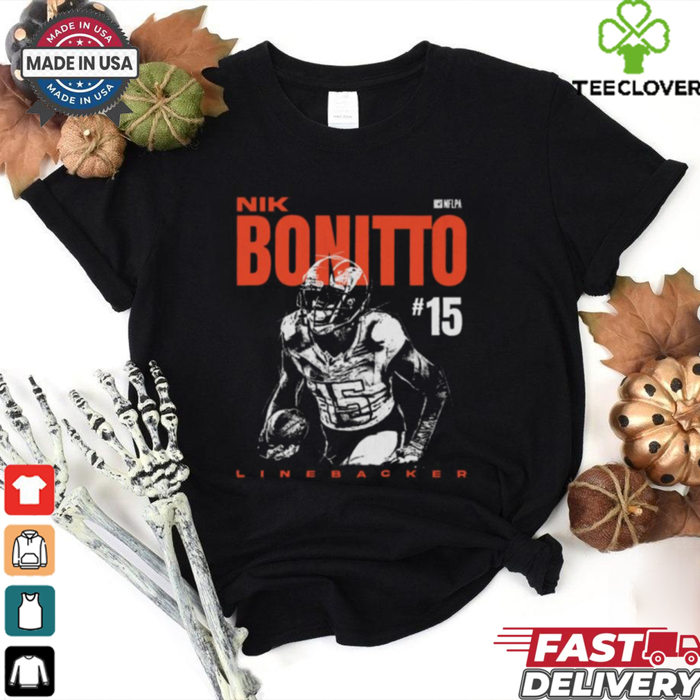 Official Nik Bonitto NFL Denver Broncos Linebacker Headline Vintage Painting t shirt Official Nik Bonitto NFL Denver Broncos Linebacker Headline Vintage Painting t shirt