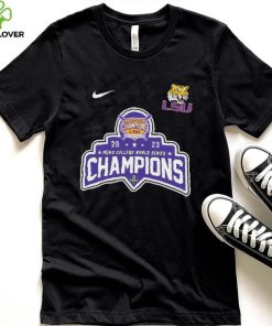 Official Nike 2023 National Champions LSU Tigers Baseball Logo shirt