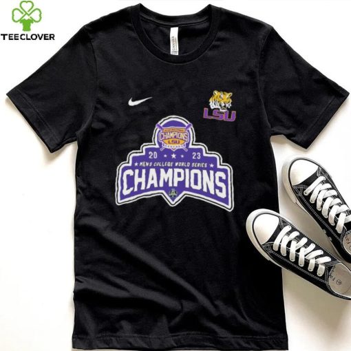 Official Nike 2023 National Champions LSU Tigers Baseball Logo shirt