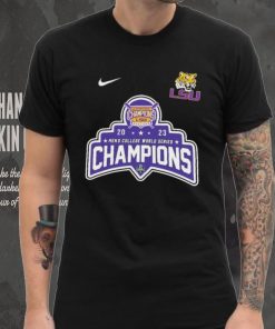 Official Nike 2023 National Champions LSU Tigers Baseball Logo shirt