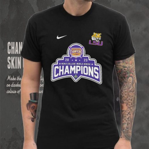 Official Nike 2023 National Champions LSU Tigers Baseball Logo shirt