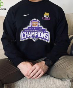 Official Nike 2023 National Champions LSU Tigers Baseball Logo shirt