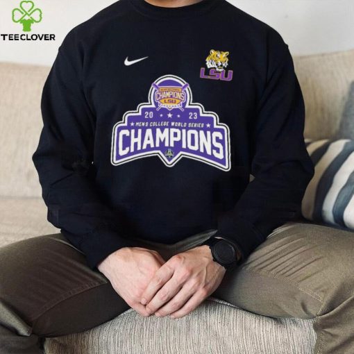 Official Nike 2023 National Champions LSU Tigers Baseball Logo shirt