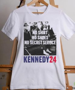 Official No shirt no shoes no secret service kennedy24 T shirt