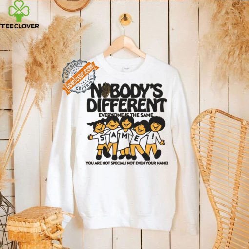 Official Nobody’s Different Everyone Is The Same by Renaissance Man t shirt