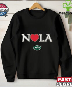 Official NOLA Strong New York Jets Shirt featuring a design that combines team pride with support for the NOLA community, perfect for Jets fans showing solidarity.