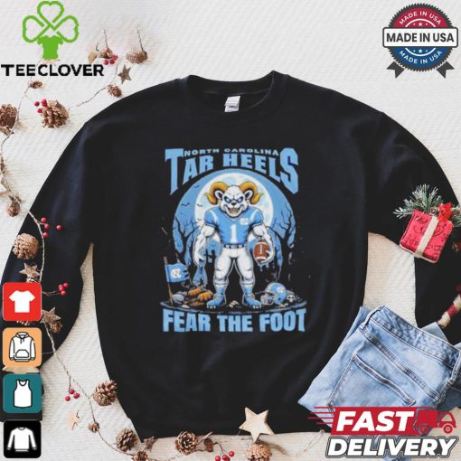 Official North Carolina Tar Heels Fear The Foot Halloween Shirt