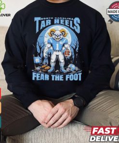 Official North Carolina Tar Heels Fear The Foot Halloween Shirt
