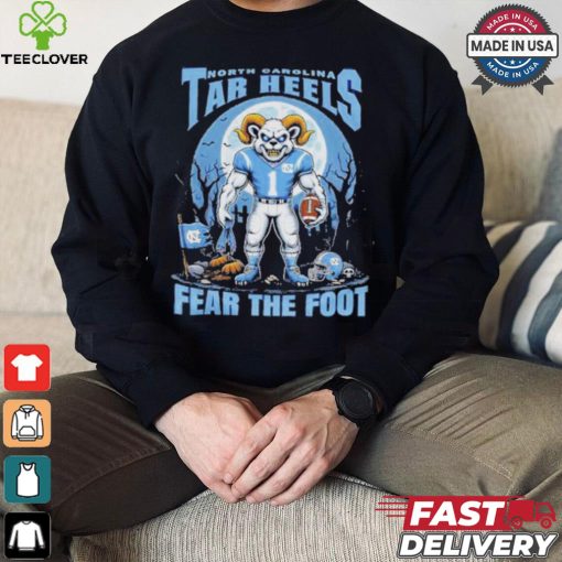 Official North Carolina Tar Heels Fear The Foot Halloween Shirt