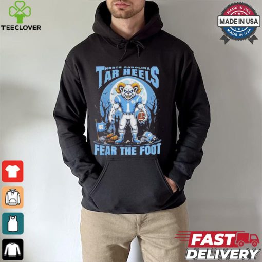 Official North Carolina Tar Heels Fear The Foot Halloween Shirt