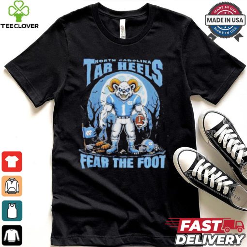 Official North Carolina Tar Heels Fear The Foot Halloween Shirt