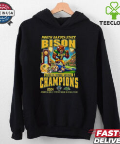 Official North Dakota State Bison Win Montana State 2024 NCAA FCS Football National Champions Jan 6 2025 mascots t shirt