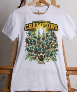 Official Northampton Saints 2023 24 Champions St Gustaf T Shirt