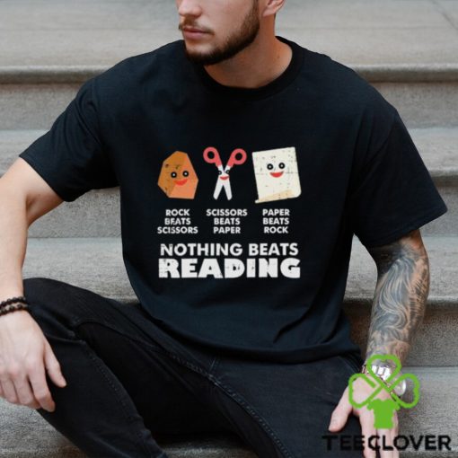 Official Nothing Beats Reading Book Librarian Across America Kids T Shirt