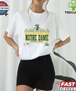 Official Notre Dame Fighting Irish 2025 College Football Playoff Semifinal At The Capital One Orange Bowl Hard Rock Stadium Art Deco Player t shirt